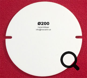 Ofenrohr Dichtung  Ø 185; passend für Rauchrohr Durchmesser 180 - 300 mm, Hackschnitzelheizungen